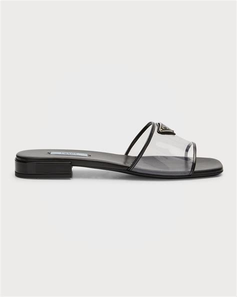 ciabatte prada pelo|Prada Ciabatte Clear Flat Sandals .